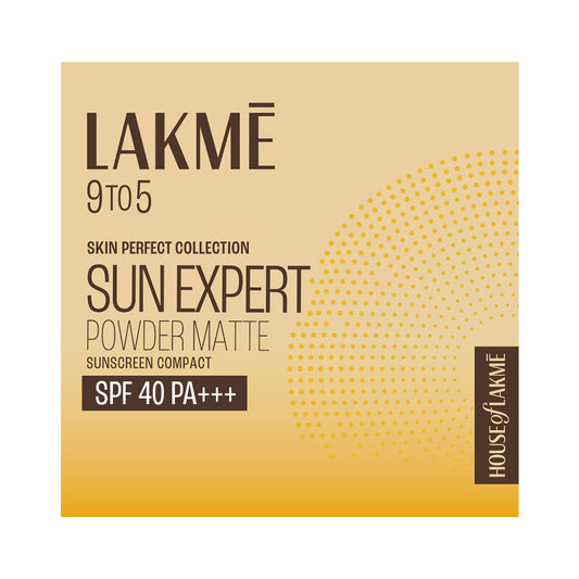 Lakme 9to5 Sun Expert Powder Matte Sunscreen Compact SPF40, 7 g - Image 2