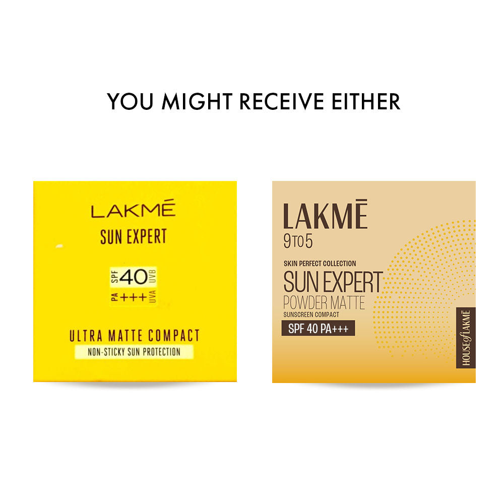 Lakme 9to5 Sun Expert Powder Matte Sunscreen Compact SPF40, 7 g - Image 4