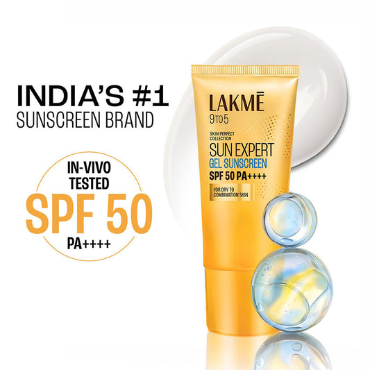 Lakme Water Light Gel In-Vivo tested SPF 50 PA++++ Sunscreen with Niacinamide For Oily Skin 50 g