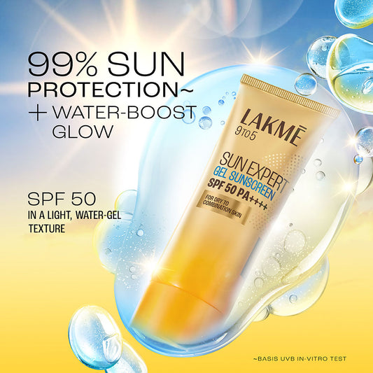 Lakme Water Light Gel In-Vivo tested SPF 50 PA++++ Sunscreen with Niacinamide For Oily Skin 50 g - Image 2