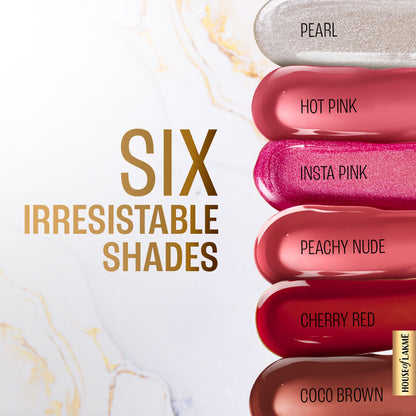Lakme Superglow, with Vitamin C & E, Lip Gloss, 2.5 ml, for Hydrated Lips, Hot Pink - Image 5
