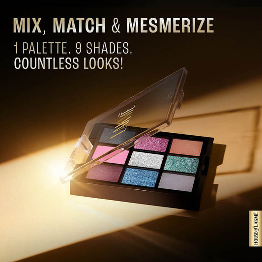 Lakme Ultimate Glam, with One-Stroke Payoff, Eyeshadow Palette, 11.7 g for Women, Blush Bloom - Image 2