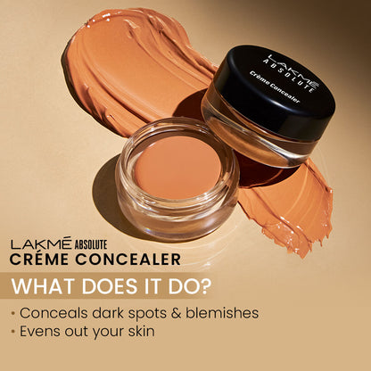 Lakme Unreal Cover Creme Concealer Lightweight & Hydrating, Walnut, 3.9 g - Image 4