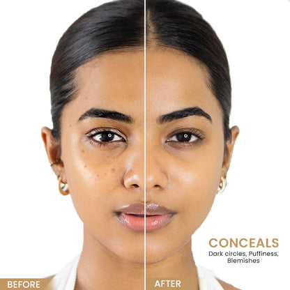 Lakme Unreal Cover Creme Concealer Lightweight & Hydrating, Walnut, 3.9 g - Image 5