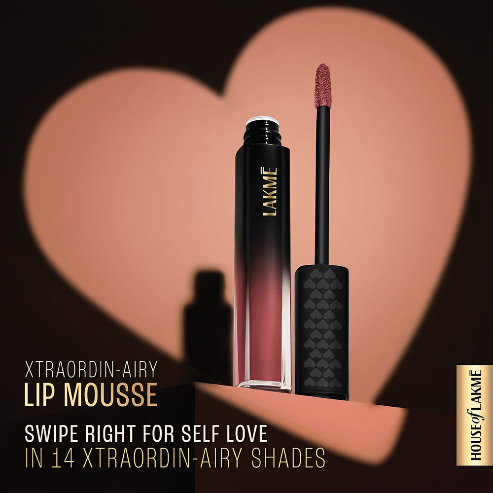 Lakme Xtraordin-airy Lip Mousse Lets Talk Nude 4.6 g - Image 3