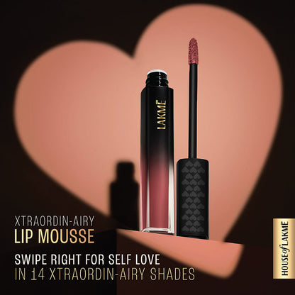 Lakme Xtraordin-airy Lip Mousse Lets Talk Nude 4.6 g - Image 3