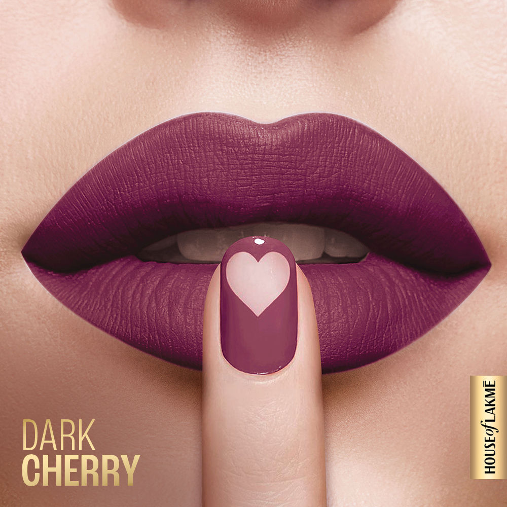 Lakme Xtraordin-airy Lip Mousse Mini - Dark Cherry - Velvet Matte Finish Airlight & Moisturizing Formula with Cocoa Butter Travel friendly - 1.8 - Image 3