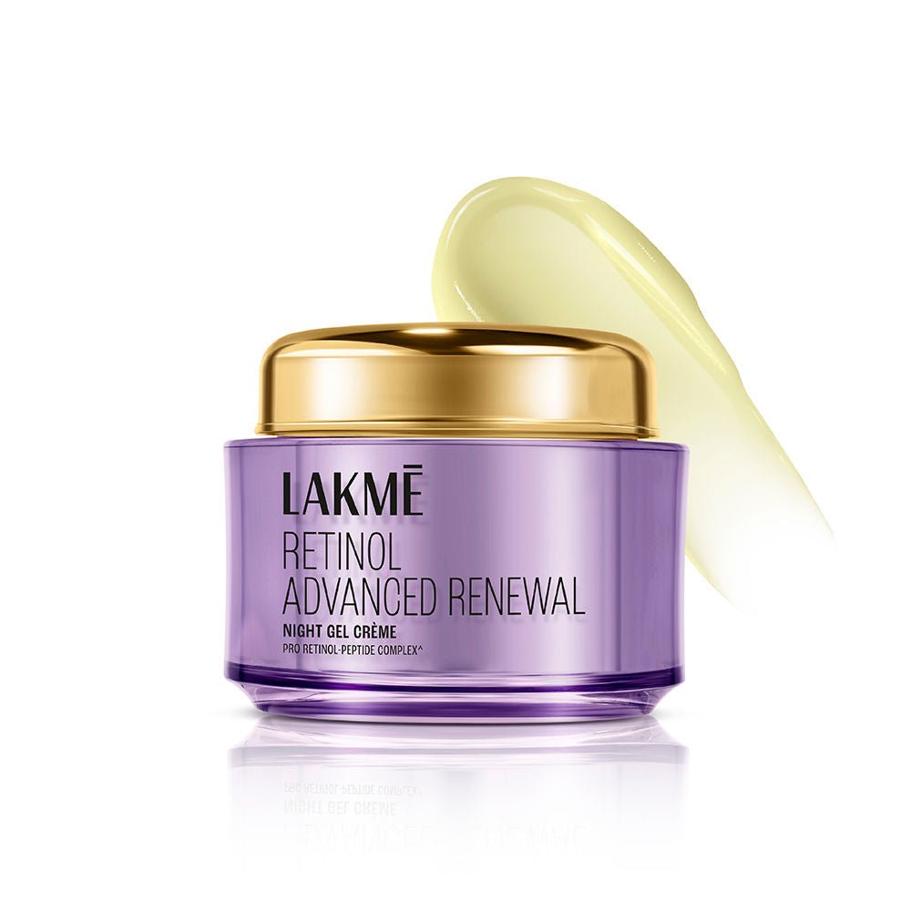 Lakme Retinol Advanced Renewal Night Gel Creme Pro-Retinol Peptide Complex, 50 g