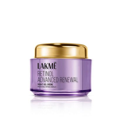 Lakme Retinol Advanced Renewal Night Gel Creme Pro-Retinol Peptide Complex, 50 g - Image 2