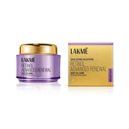 Lakme Retinol Advanced Renewal Night Gel Creme Pro-Retinol Peptide Complex, 50 g - Image 4
