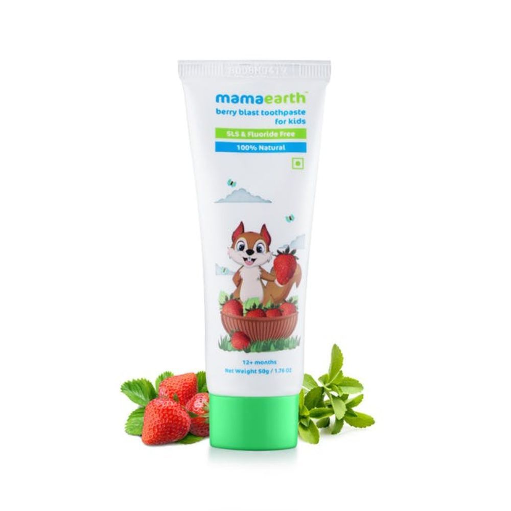 Mamaearth 100 Percent Natural Berry Blast Kids Toothpaste (50 gm)