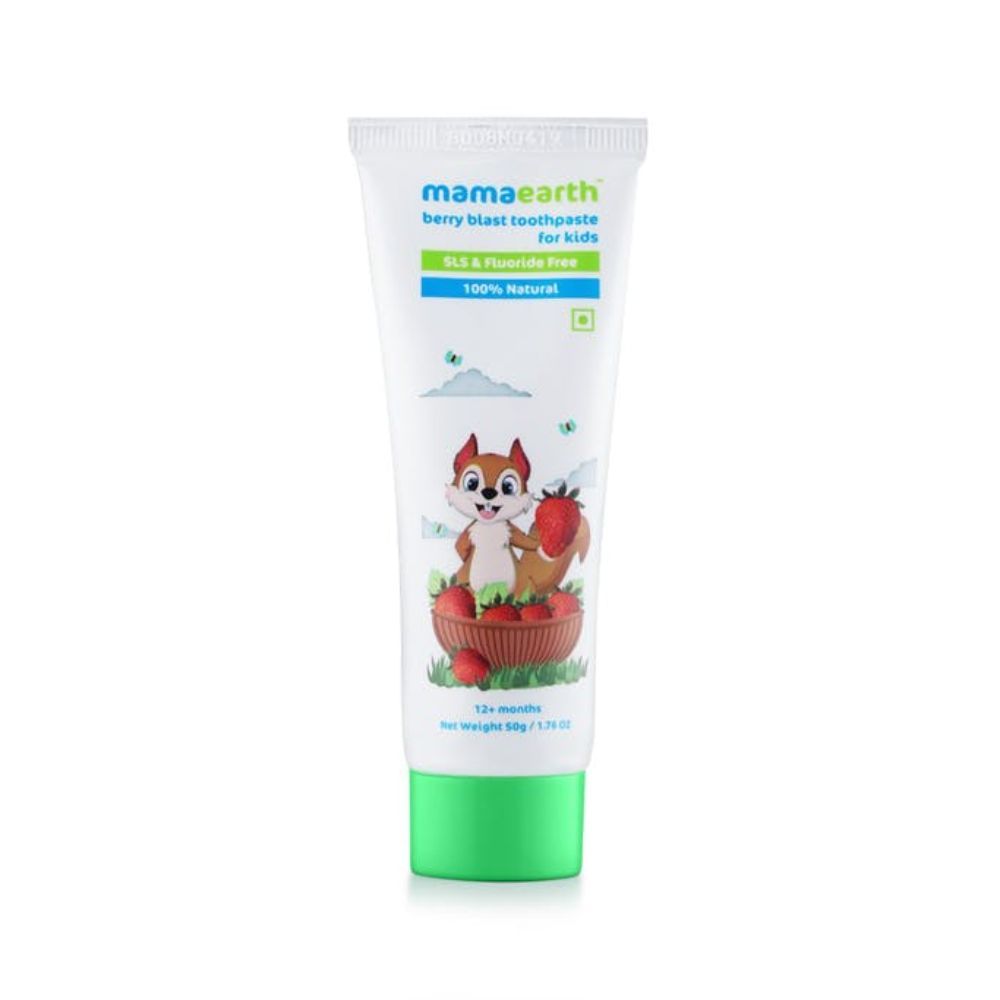 Mamaearth 100 Percent Natural Berry Blast Kids Toothpaste (50 gm) - Image 2