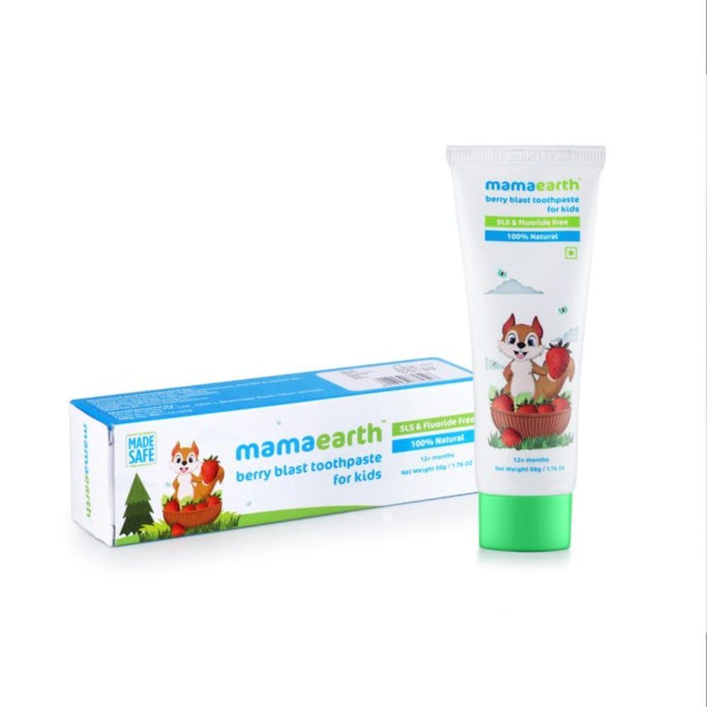 Mamaearth 100 Percent Natural Berry Blast Kids Toothpaste (50 gm) - Image 5