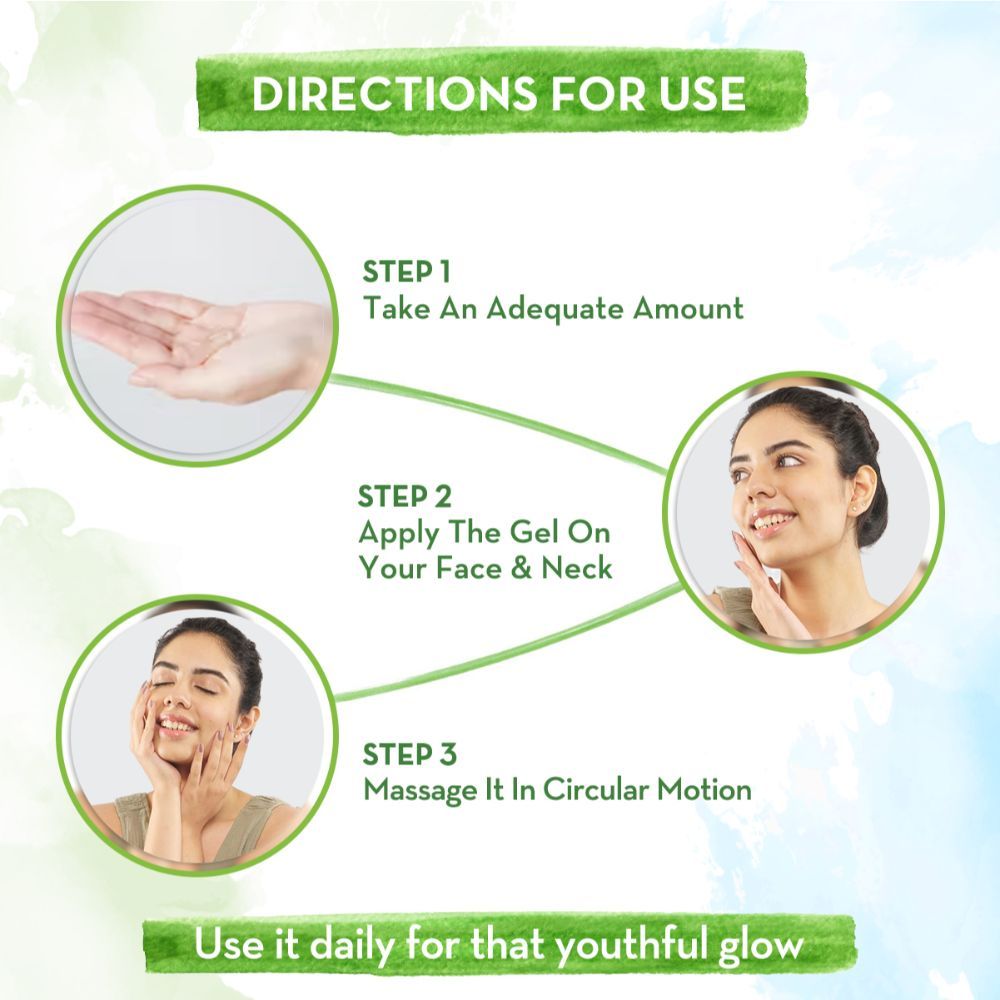 Mamaearth Aloe Ashwagandha Gel, for face, with Aloe Vera & Ashwagandha for a Youthful Glow - 300 ml - Image 5