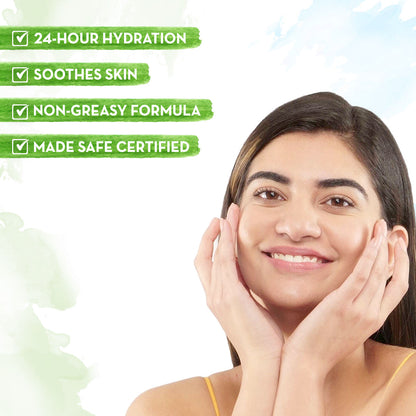 Mamaearth Aloe Vera Oil-Free Face Moisturizer for Oily Skin with Aloe Vera & Ashwagandha for a Youthful Glow (80 gm) - Image 3