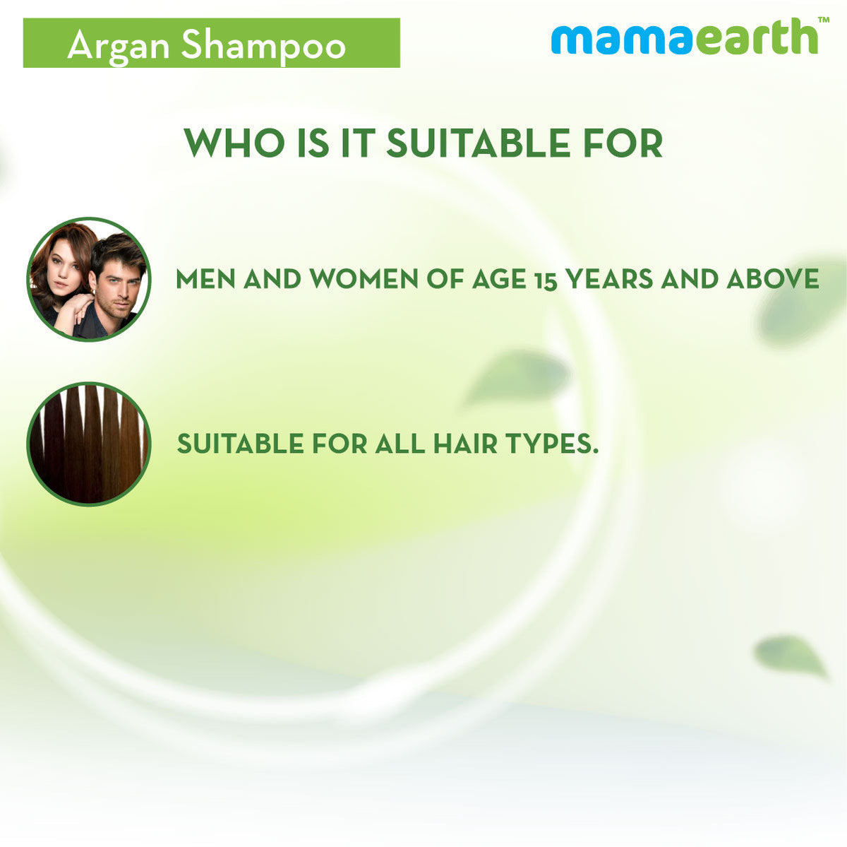Mamaearth Argan & Apple Cider Vinegar Shampoo For Dry & Frizzy Hair, with Argan & Apple Cider Vinegarfor Frizz-Free & Stronger Hair (250 ml) - Image 3