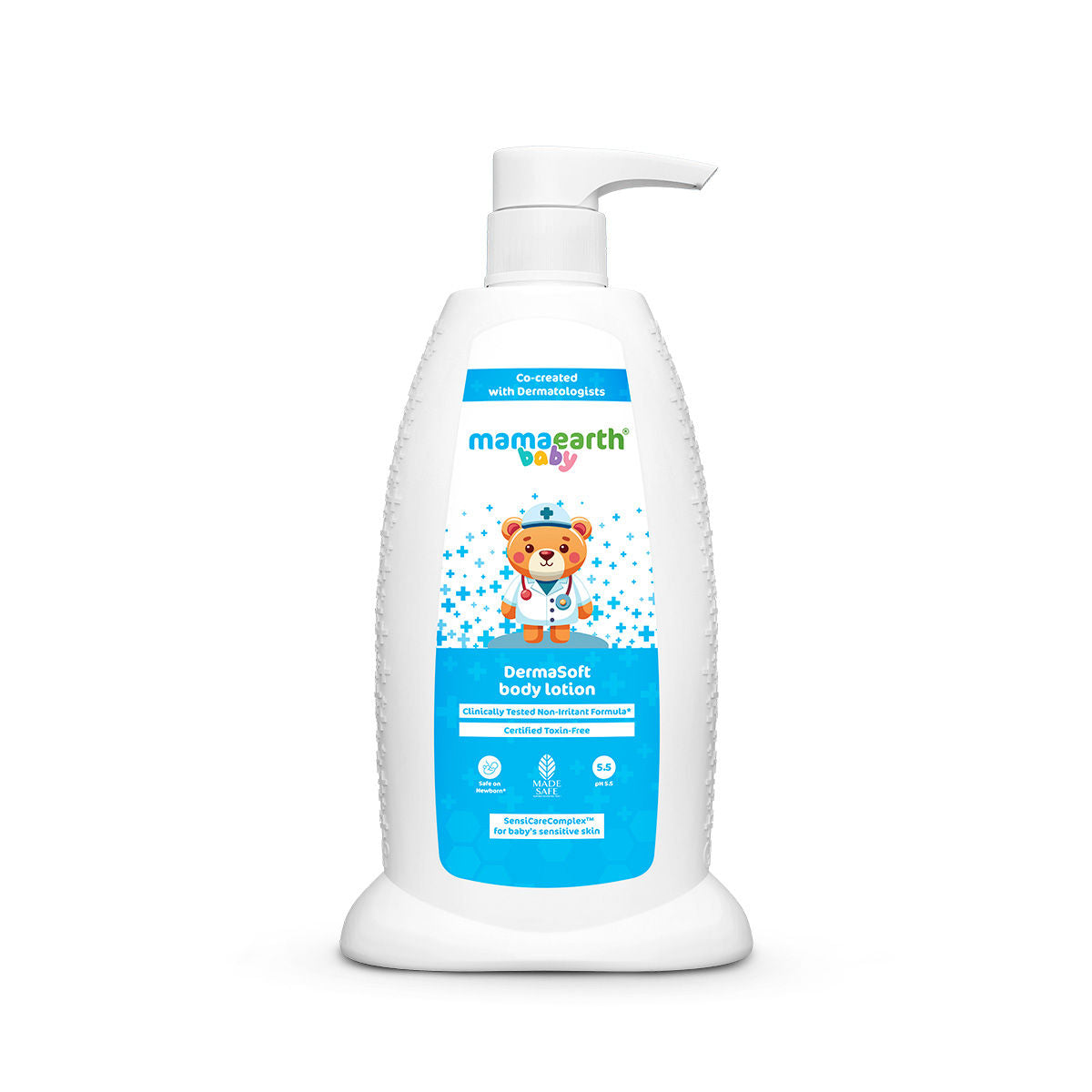 Mamaearth Baby DermaSoft Body Lotion with SensiCareComplex™ for Baby's Sensitive Skin - 250 ml Co-created with Dermatologists | Enriched with SensiCareComplex™ for Baby's Sensitive Skin | Safe and Non-irritant formula* | Fragrance-Free - Image 3