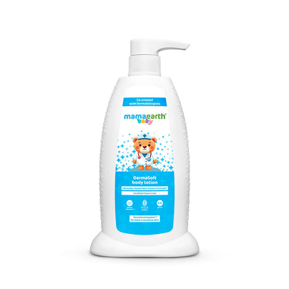 Mamaearth Baby DermaSoft Body Lotion with SensiCareComplex™ for Baby's Sensitive Skin - 250 ml Co-created with Dermatologists | Enriched with SensiCareComplex™ for Baby's Sensitive Skin | Safe and Non-irritant formula* | Fragrance-Free - Image 3