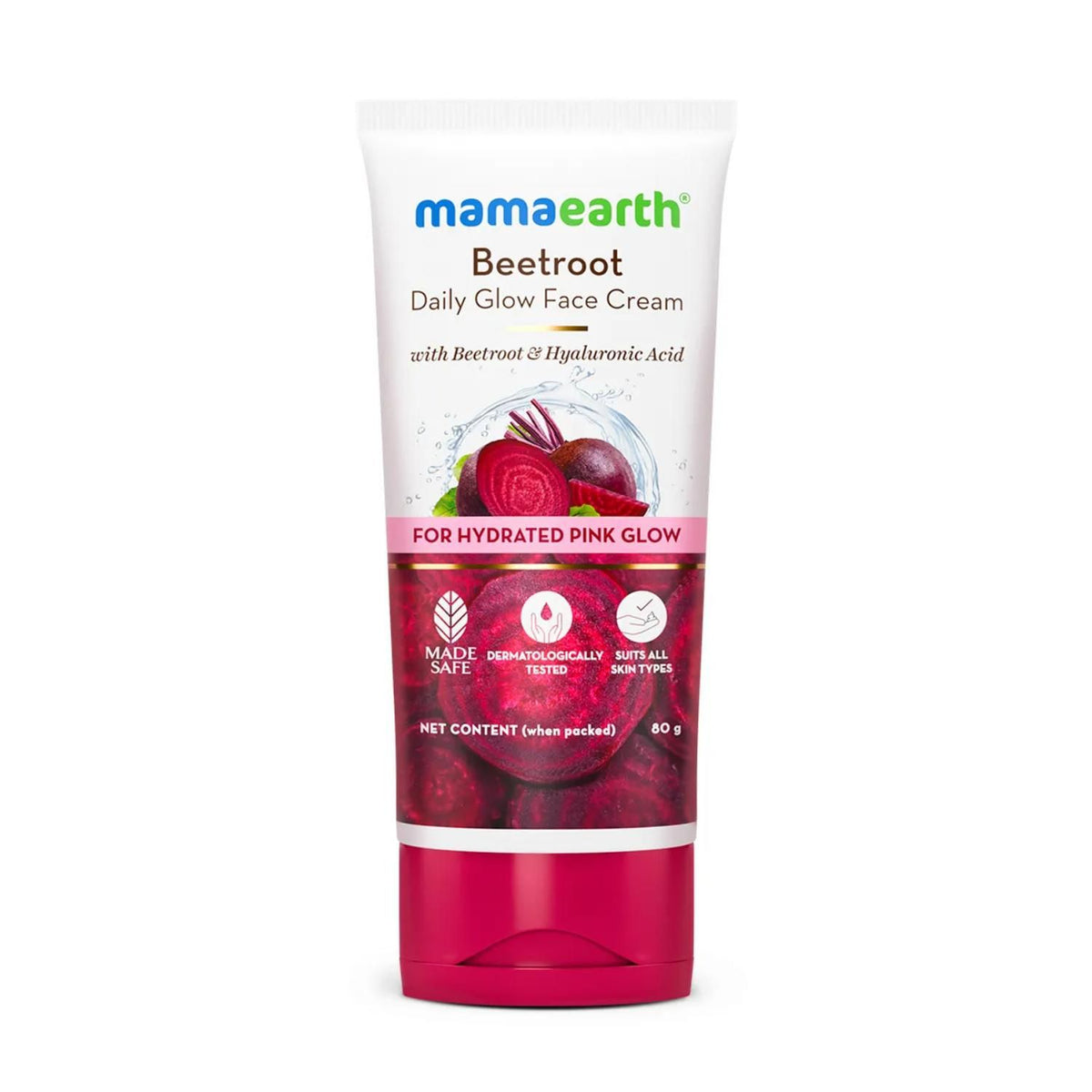 Mamaearth Beetroot Glow Trio - Beetroot Face Wash (100 ml) + Beetroot Daily Glow Cream (80 gm) + Beetroot Hydraful Sunscreen (50 gm) Combo of 3 - Image 3