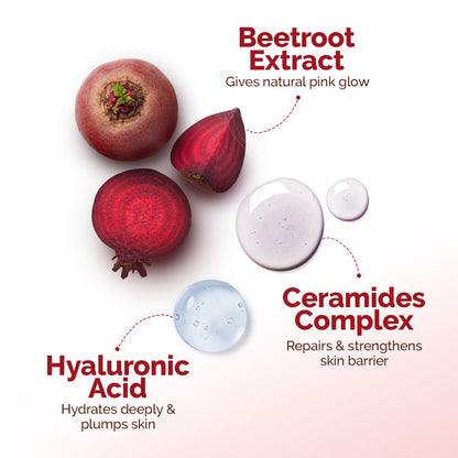 Mamaearth Beetroot Hydraful Body Lotion with Beetroot & Hyaluronic Acid & for Natural Pink Glow (400 ml) - Image 3