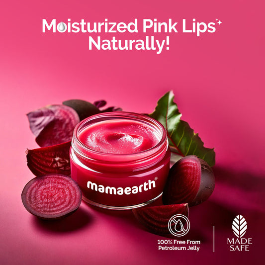 Mamaearth Beetroot Moisture Therapy Lip Balm for Dry & Chapped Lips 15 gm