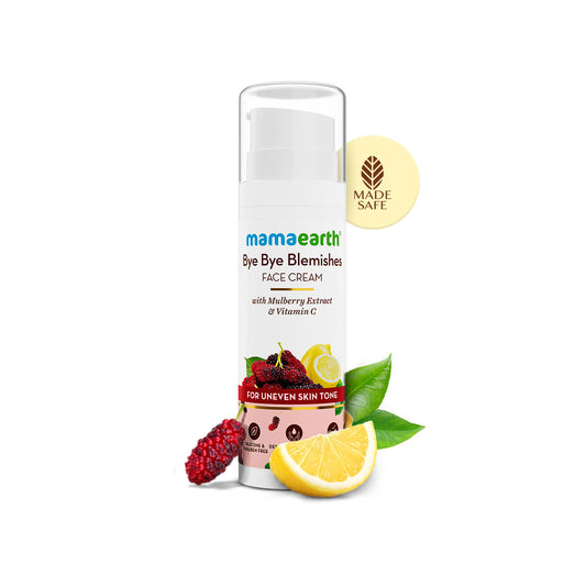 Mamaearth Bye Bye Blemishes Face Cream with Mulberry Extract and Vitamin C For Uneven Skin Tone-30 ml
