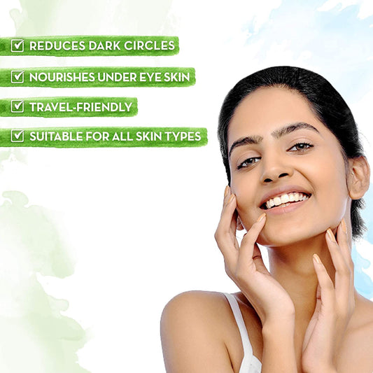 Mamaearth Bye Bye Dark Circles Eye Cream with Cucumber and Peptides for Dark Circles - 20 gm - Image 2