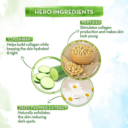 Mamaearth Bye Bye Dark Circles Eye Cream with Cucumber and Peptides for Dark Circles - 20 gm - Image 3