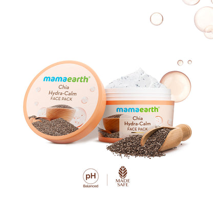 Mamaearth Chia Hydra-Calm Face Pack with Chia Seed & Ceramides for Healthy Skin Barrier 200 gm |DIY-like Texture | Instant Hydration & Glow | Gel Cream Mask |Free From Harmful Chemicals | All Skin Types - Image 3