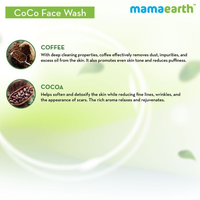 Mamaearth CoCo Facewash, with Coffee & Cocoa for Skin Awakening (100 ml) - Image 5