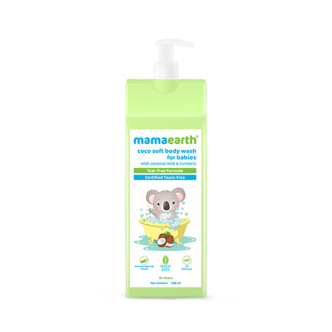 Mamaearth Coco Soft Body Wash For Babies With Coconut Milk & Turmeric (400 ml)