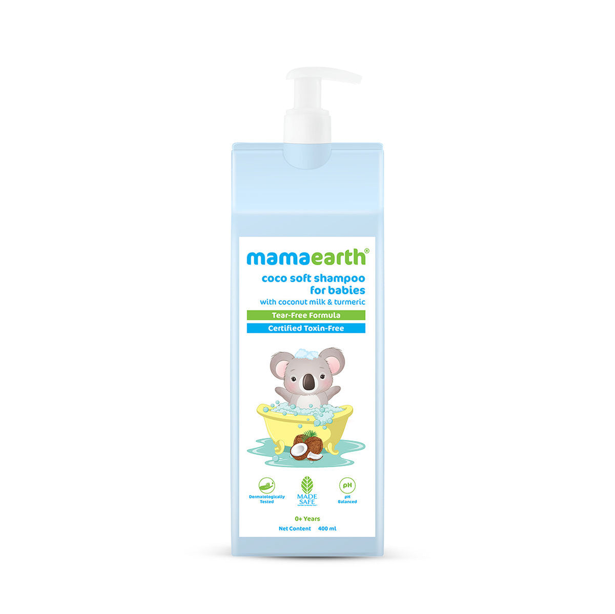 Mamaearth Coco Soft Shampoo with Coconut Milk & Turmeric, for babies, for Gentle Cleansing (400 ml)