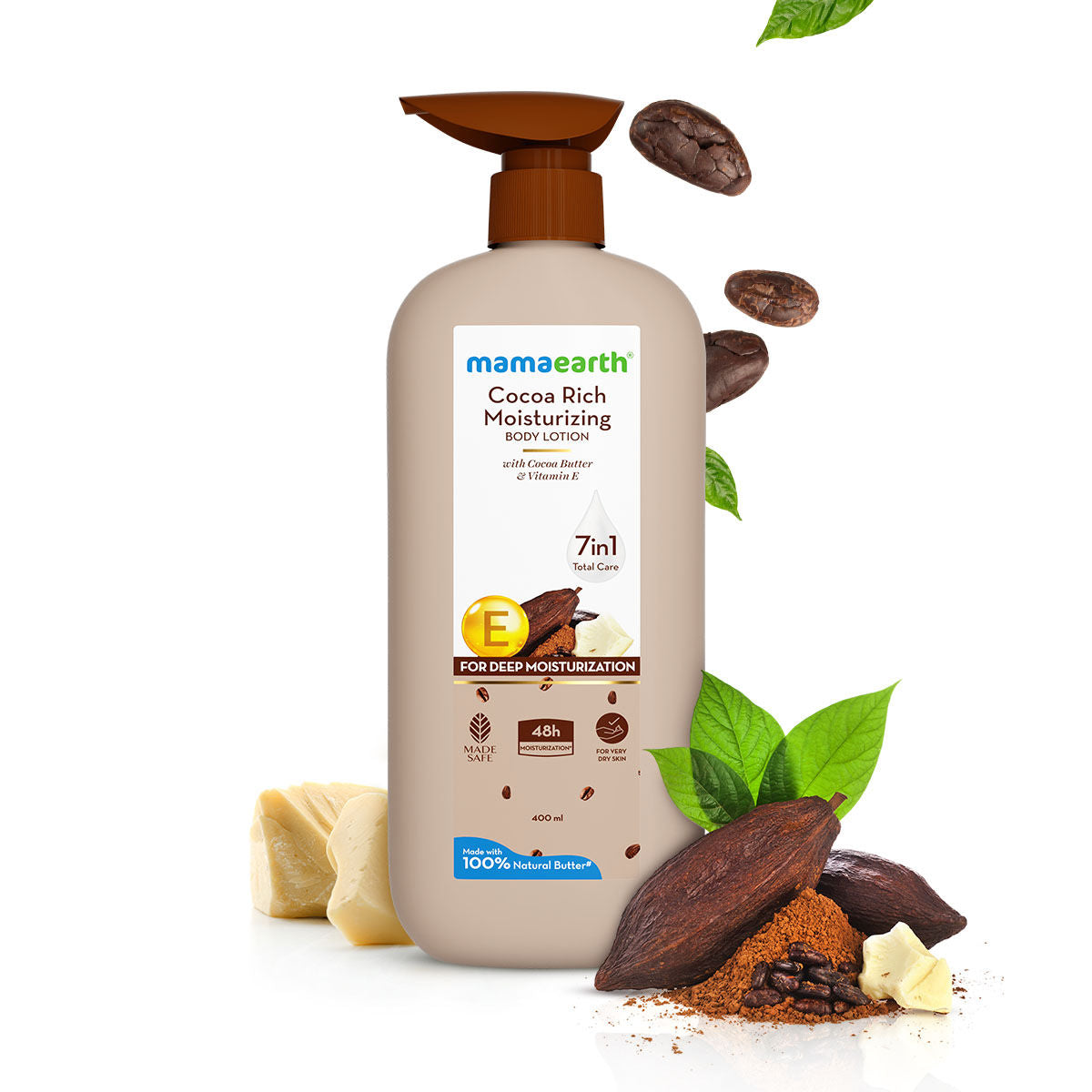 Mamaearth Cocoa Rich Moisturizing Body Lotion 400ml - Image 3