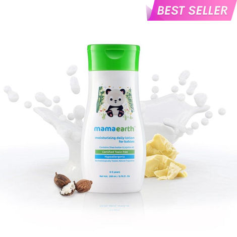 Mamaearth Moisturizing Daily Lotion with Shea Butter & Cocoa Butter For Babies, 200 ml