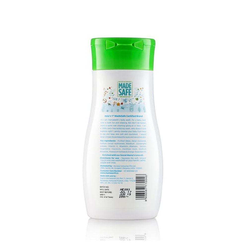 Mamaearth Deeply Nourishing Body Wash with Coconut Oil & Jojoba Oil For Babies, 200 ml - Image 3
