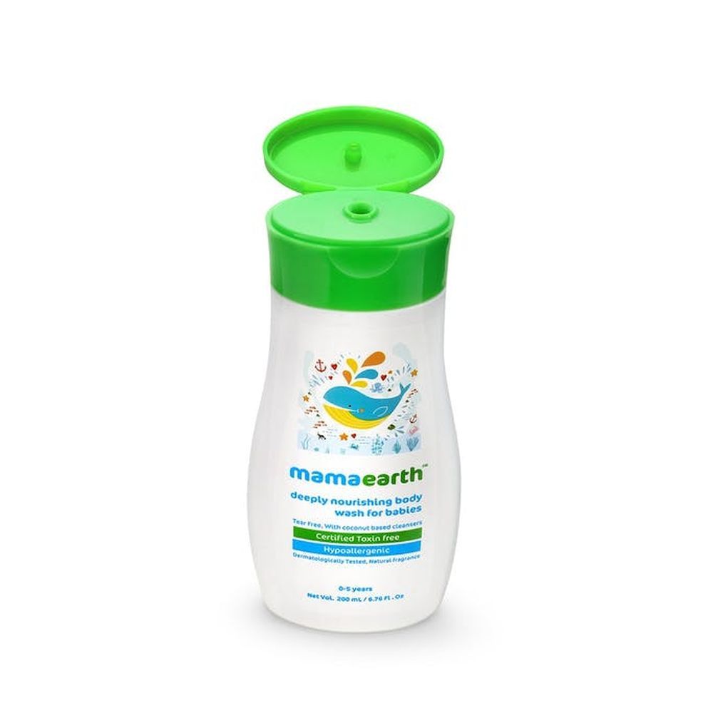 Mamaearth Deeply Nourishing Body Wash with Coconut Oil & Jojoba Oil For Babies, 200 ml - Image 4