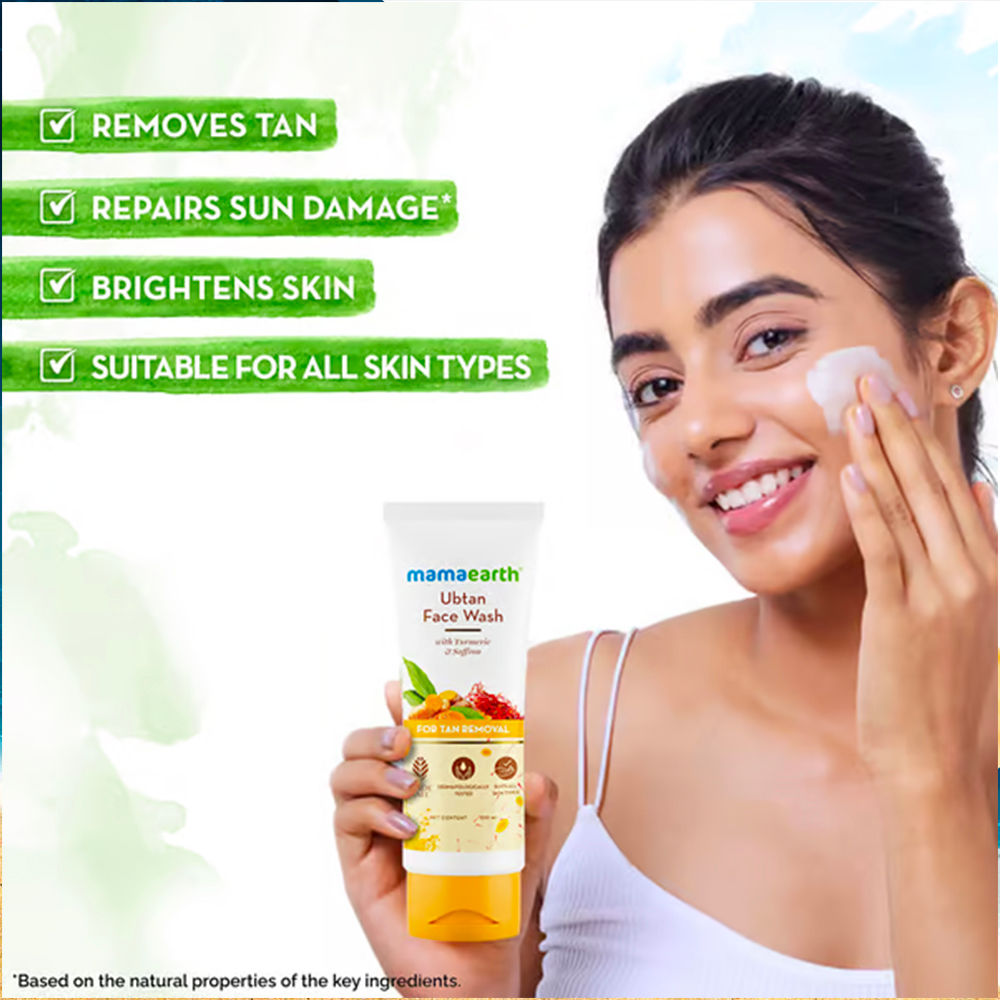 Mamaearth Everyday Nourish & Cleanse Essential Kit (Ubtan Facewash + Rosemay Anti- Hair fall Shampoo + Rosemay Anti- Hair fall Conditioner + Rosemary Hair Oil) (100 ml + 250 ml + 250 ml + 150 ml) Combo of 4 - Image 2