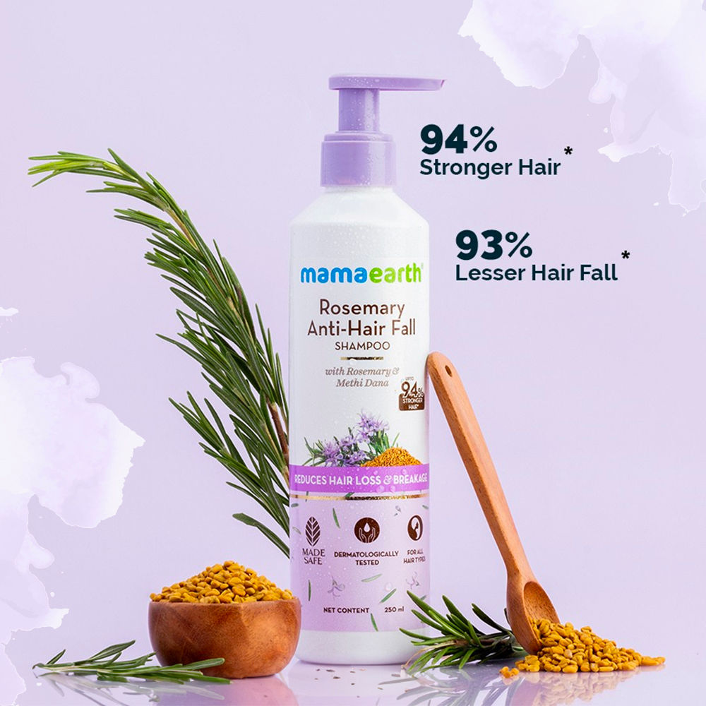 Mamaearth Everyday Nourish & Cleanse Essential Kit (Ubtan Facewash + Rosemay Anti- Hair fall Shampoo + Rosemay Anti- Hair fall Conditioner + Rosemary Hair Oil) (100 ml + 250 ml + 250 ml + 150 ml) Combo of 4 - Image 4