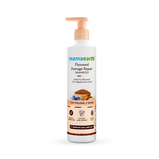 Mamaearth Flaxseed Damage Repair Shampoo (250 ml)
