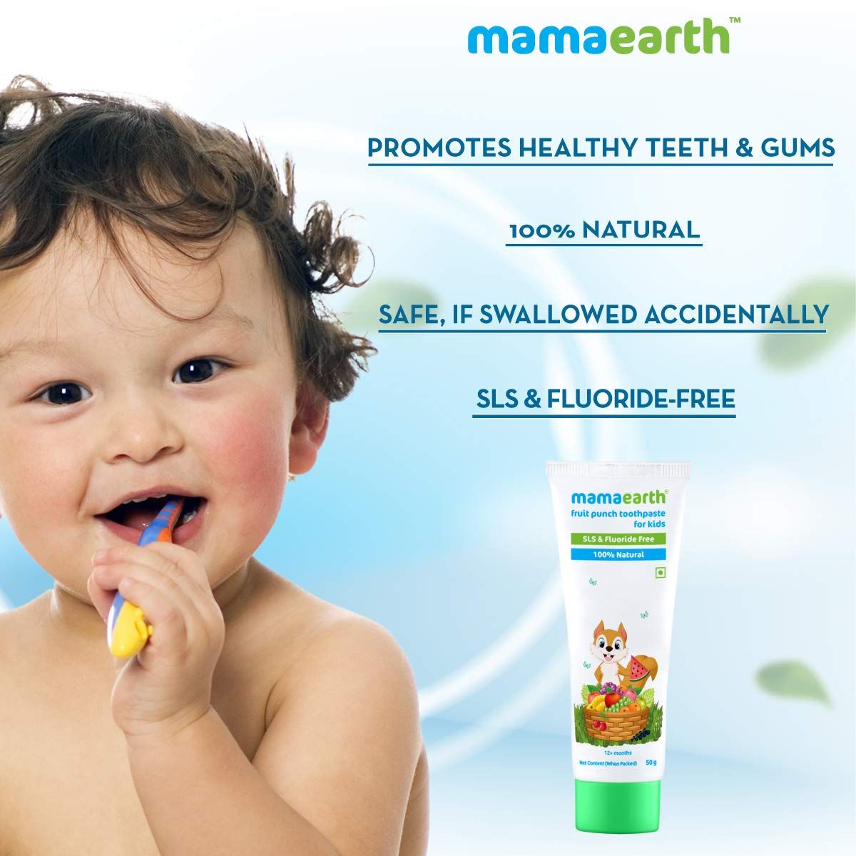 Mamaearth Fruit Punch Toothpaste For Kids (50 gm) - Image 3