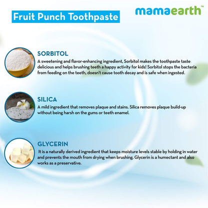 Mamaearth Fruit Punch Toothpaste For Kids (50 gm) - Image 5