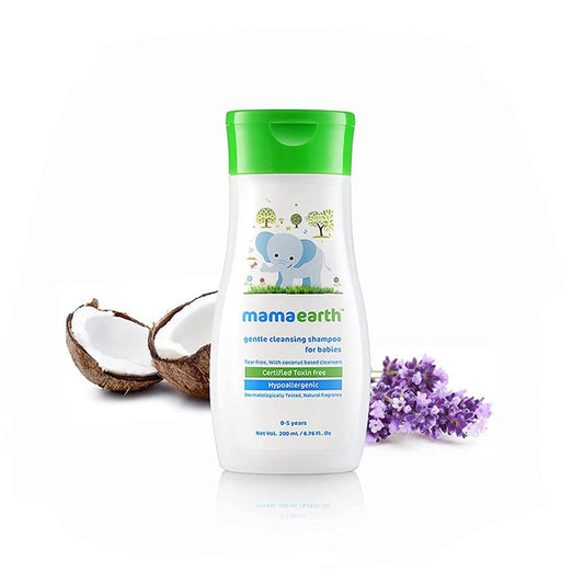 Mamaearth Gentle Cleansing Shampoo with Jojoba Oil & Coconut for Babies - 200 ml - Image 2