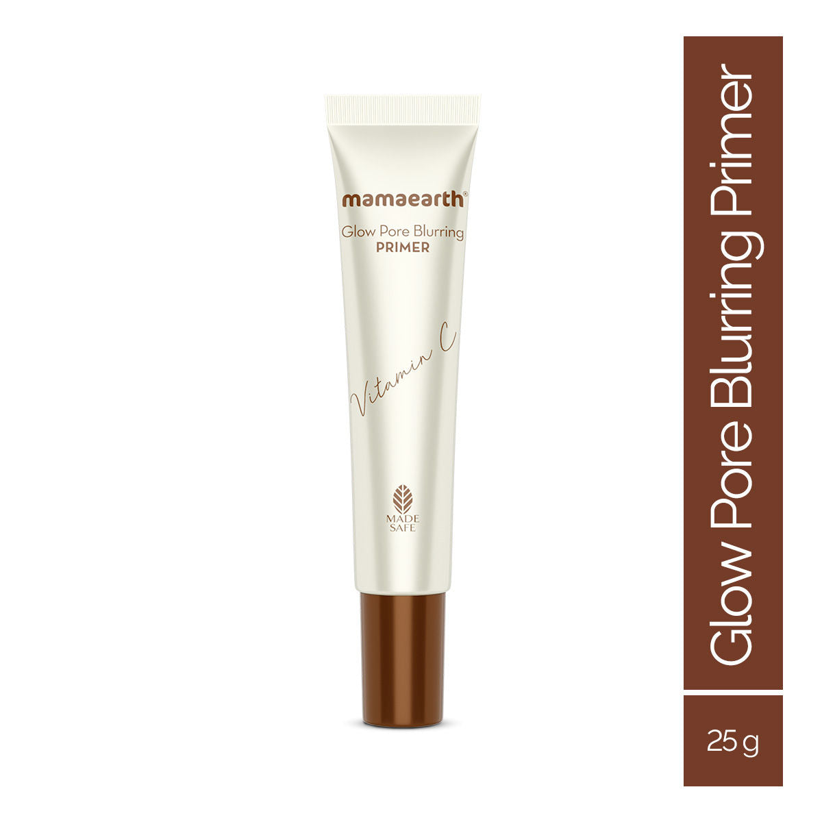 Mamaearth Glow Pore Blurring Primer with Vitamin C & Turmeric - 25 gm Enhances Skin's Glow | Blurs Pores | Mattifies Skin | Brightens Skin Tone