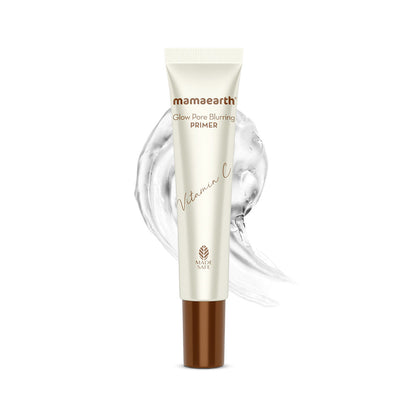 Mamaearth Glow Pore Blurring Primer with Vitamin C & Turmeric - 25 gm Enhances Skin's Glow | Blurs Pores | Mattifies Skin | Brightens Skin Tone - Image 2