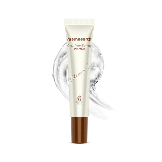 Mamaearth Glow Pore Blurring Primer with Vitamin C & Turmeric - 25 gm Enhances Skin's Glow | Blurs Pores | Mattifies Skin | Brightens Skin Tone - Image 2