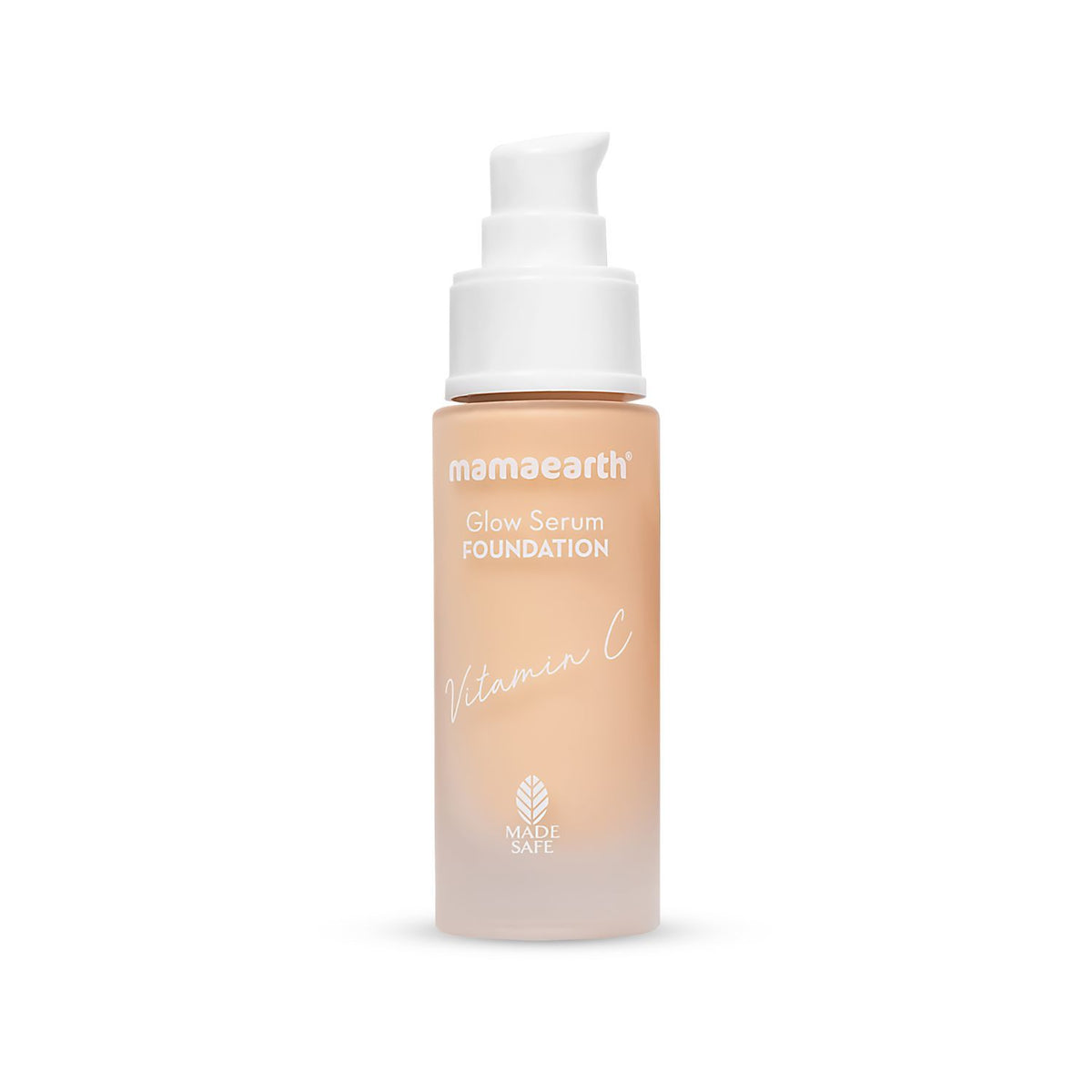 Mamaearth Glow Serum Foundation with Vitamin C & Turmeric For 12 Hour Long Stay & 2X Instant Glow - 30 ml | Ivory glow