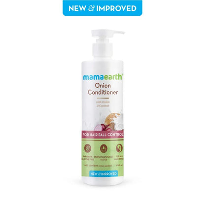 Mamaearth Hair Fall Control Combo(Onion Shampoo, 400 ml + Onion Conditioner, 400 ml) - Image 3