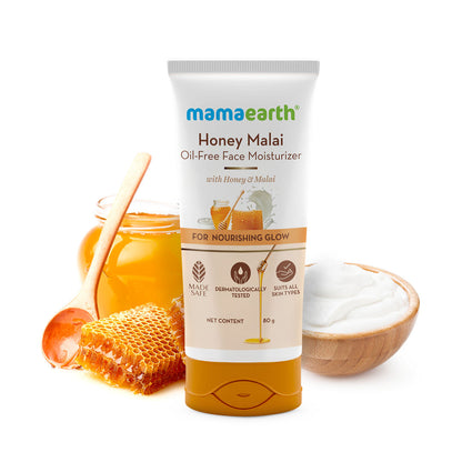 Mamaearth Honey Malai Oil Free Face Moisturiser 80 gm - Image 2