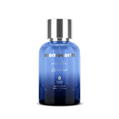 Mamaearth Into the Waves Eau De Parfum For Men - 100 ml | Made Safe Approved | Premium & Long-Lasting Fragrance | Blend of Exotic Ingredients | Perfume with Bergamot, Aquatic & Musk Notes | Fresh Scent for Men