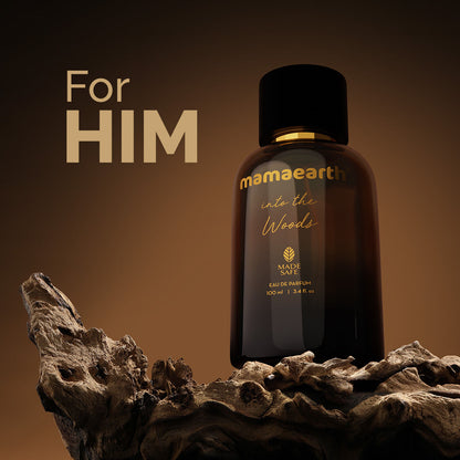 Mamaearth Into the Woods Eau De Perfume | Made Safe Approved | Premium & Long-Lasting Fragrance | Blend of Exotic Ingredients | Perfume with Geranium, Rose & Oud Wood Notes | Woody Scent for Men 100 ml - Image 2